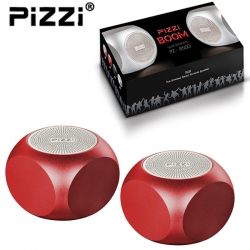 "פיצי בום" PiZZi Boom זוג רמקולים Bluetooth עוצמתי 2x5W במיוחד בצבע אדום "פיצי בום" PiZZi Boom זוג רמקולים Bluetooth עוצמתי 2x5W במיוחד בצבע אדום